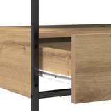  Konzolna stolica s ladicama Umjetnički hrast 75 x 40 x 75 cm | shoptok.hr