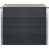  Povišena vrtna gredica antracit 100x100x77 cm pocinčani čelik | shoptok.hr
