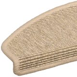  Prostirke za stepenice 15 kom 65x21x4 cm svijetlo bež poluokrugle velike | shoptok.hr