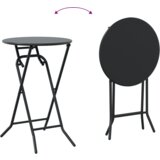 vidaXL set bistro mize s 3 deli, antracitno jeklo | Shoptok.si