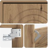  Ormar za cipele na zidu ALKMAAR 71 x 17 x 43 cm Hrast artisan | shoptok.hr