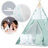 Nukido Teepee šator za djecu s svjetlima - boja mente | shoptok.hr