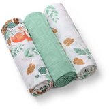 BabyOno Super Soft Mint tetra plenica iz muslina za pod glavo 70x70 cm 3 kos | Shoptok.si