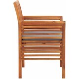  Vrtne blagovaonske stolice s jastucima 2 kom od bagremovog drva Smeđa | shoptok.hr
