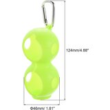 NIKCORP Držalo za žogice za golf PATIKIL, silikonsko, zeleno, s karabinom za torbo, odporno na obrabo, za 2 žogici, 46 mm x 124 mm, (5000156677) | Shoptok.si
