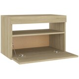  Noćni ormarić LED boja hrasta sonome 60 x 35 x 40 cm drveni | shoptok.hr