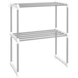  Polica za mikrovalnu pećnicu bijela 51 x 27 x 63 cm aluminijska | shoptok.hr