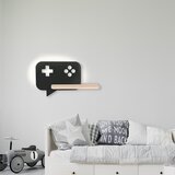 Candellux console zidna lampa 5W led iq kids sa kablom, prekidačem i utikačem crna | Eponuda.com
