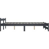  Posteljni okvir temno siv iz trdne borovine 140x200 cm, (20645276) | Shoptok.si
