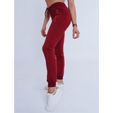 DStreet Spodnie damskie dresowe JULIET bordowe | shoptok.hr