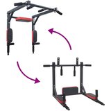  Stalak za zgibove i dipove Crna i crvena 89 x 59 x 70 cm | shoptok.hr