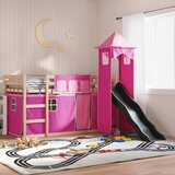 The Living Store Pograd s toboganom in zavesami roza 80x200 cm - Pograd, (21625332) | Shoptok.si