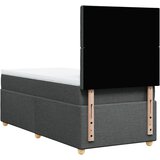  Okvir kreveta s oprugama i madrac tamnosivi 80x200cm od tkanine | shoptok.hr