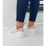 Gemre White women's lace-up sneakers Semhar | Shoptok.si