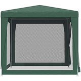 Šator za zabave s 4 mrežasta bočna zida zeleni 2 5 x 2 5 m HDPE | shoptok.hr