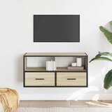  TV ormarić Sonoma hrast 80x31x39,5 cm Konstruirano drvo i metal | shoptok.hr