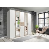CARRYHOME OMARA ZA OBLAČILA, bela, barve hrasta | Shoptok.si