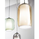  Ondaluce - Luster na kablu BONNIE 1xE27/15W/230V prečnik 15 cm crna/zadimljeno bež | Eponuda.com