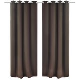 Furnova Zatemnitvena zavesa s kovinskimi obročki 270x245 cm rjave barve, (21918246) | Shoptok.si