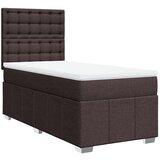 Maison Chic Box spring postelja - Vzmetna postelja z vzmetnico temno rjav 90x190 cm blago SL18075, (21894690) Cene