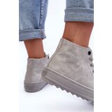 Big Star Women's Sneakers High Warm Grey | shoptok.hr
