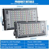 ELEGANTED komplet 2 50 W RGB LED reflektorjev z 1 daljinskim upravljalnikom | Shoptok.si