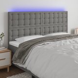  LED uzglavlje tamnosivo 160x5x118/128 cm od tkanine | Eponuda.ba