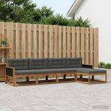  Set vanjskih sofa 5 pcs Prirodna i antracit | shoptok.hr