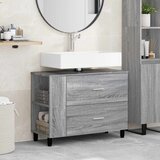  Toaletna jedinica Siva Sonoma 80 x 35 x 60 cm Konstruirano drvo | shoptok.hr