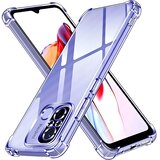 Techsuit Silikonska futrola s ojačanim rubovima za Xiaomi Redmi 12C/Redmi 11A - Prozirna | shoptok.hr