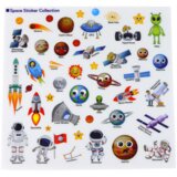  Set of Educational Stickers Space Learning English Book | shoptok.hr