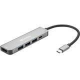Sandberg USB-C hub razdelilnik, 5-v-1 1x HDMI, 3x USB, 1x PD | Shoptok.si