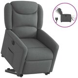 Maison Chic Električni naslanjač - Relax naslanjač s funkcijo vstajanja temno siv, (22062609) | Shoptok.si