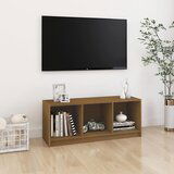 The Living Store TV omarica medeno rjava 104x33x41 cm trdna borovina - TV Omarica, (21376744) Cene