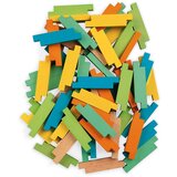 Janod 60-dijelni drveni konstrukcijski set | shoptok.hr