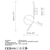 Opviq zidna lampa hilal 3822