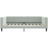  Dnevni ležaj svjetlosivi 100x190 cm baršunasti | shoptok.hr