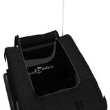 vidaXL Prikolica za bicikl za ljubimce crna od tkanine i željeza | shoptok.hr