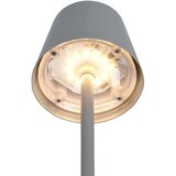  Siva LED namizna svetilka s kovinskim senčilom (višina 21 cm) Diaz – | Shoptok.si