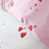 Catherine Lansfield Bijela/ružičasta posteljina za bračni krevet/za produženi krevet od krepa 230x220 cm Seersucker Heart – | shoptok.hr