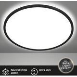 Lesnina XXXL Plafonjera LED 18 W 2400 lm 4000 K 29,3x2,8 cm BCL crna | shoptok.hr