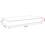  Jastuk za sjedalo SOEST 100% poliester Crvena 120 x 80 x 15 cm | shoptok.hr
