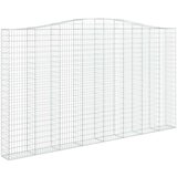  Lučne gabionske košare 3 kom 400x30x220/240cm pocinčano željezo | shoptok.hr