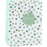 GIFT Bag With Dots Inscription Just For You 23 x 18 x 10.5 cm | shoptok.hr