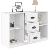  Komoda sjajna bijela 104,5x35,5x67,5 cm od konstruiranog drva | shoptok.hr