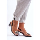 S. BARSKI Transparent Heels Sandals Black SBarski | shoptok.hr