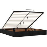 Otomanski okvir kreveta bez madraca crni 200x200 cm od tkanine | shoptok.hr