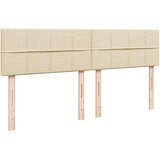  Krevet s oprugama i madracem krem 200 x 200 cm od tkanine | shoptok.hr