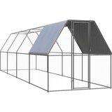 vidaXL Zunanji kokošnjak 2x8x2 m pocinkano jeklo Cene