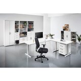 Voleo PISARNIŠKI REGAL 39,5/210,4/39,5 cm bela | Shoptok.si